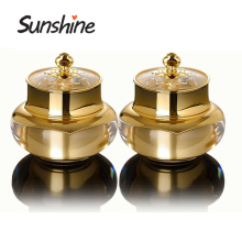 Gold crown shaped eco friendly luxury cosmetic jars